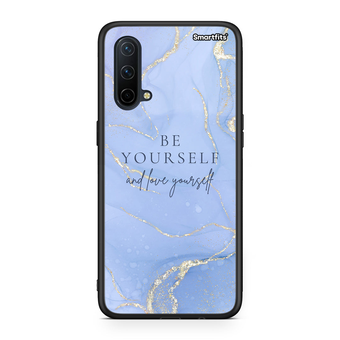 OnePlus Nord CE 5G Be Yourself θήκη από τη Smartfits με σχέδιο στο πίσω μέρος και μαύρο περίβλημα | Smartphone case with colorful back and black bezels by Smartfits