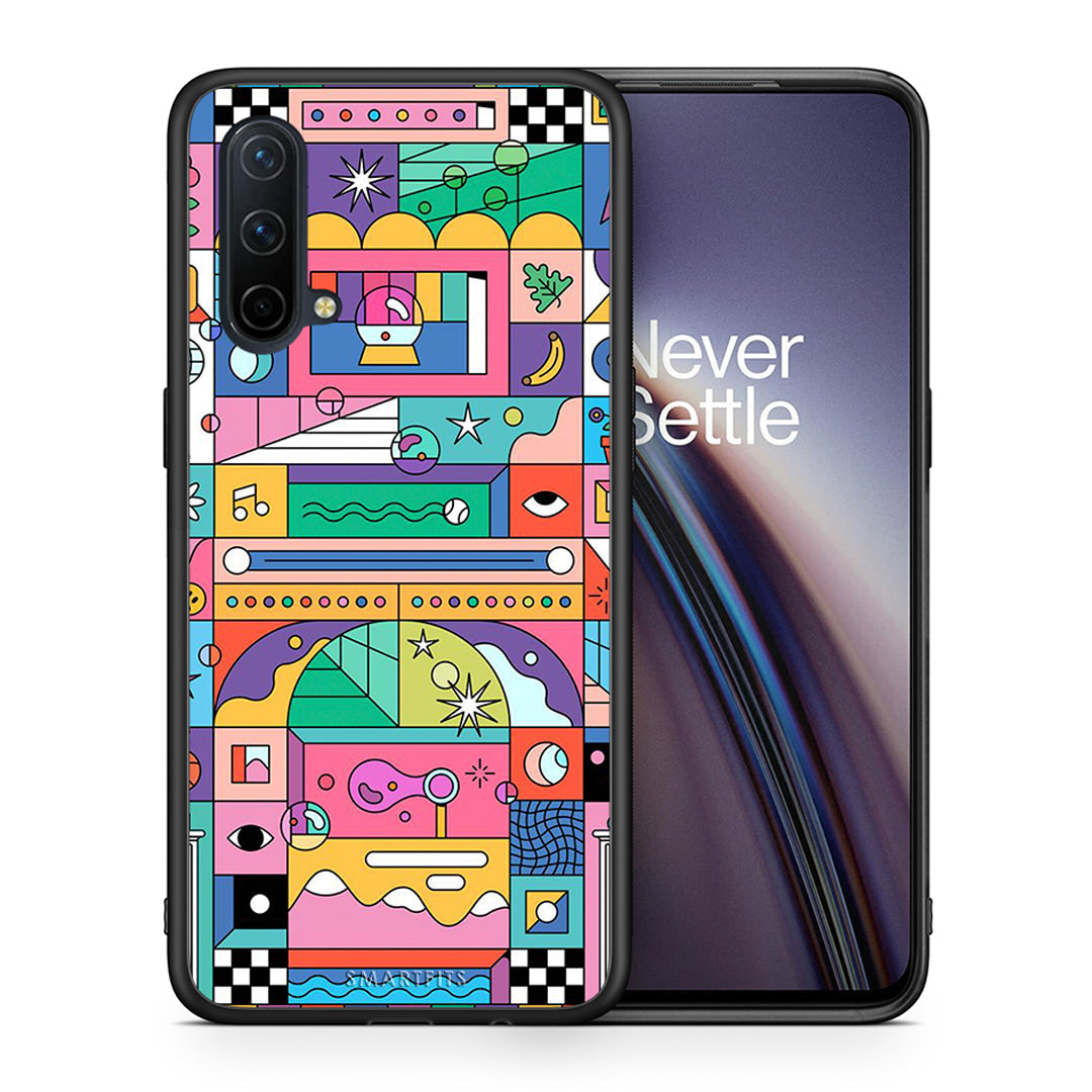 Θήκη OnePlus Nord CE 5G Bubbles Soap από τη Smartfits με σχέδιο στο πίσω μέρος και μαύρο περίβλημα | OnePlus Nord CE 5G Bubbles Soap case with colorful back and black bezels