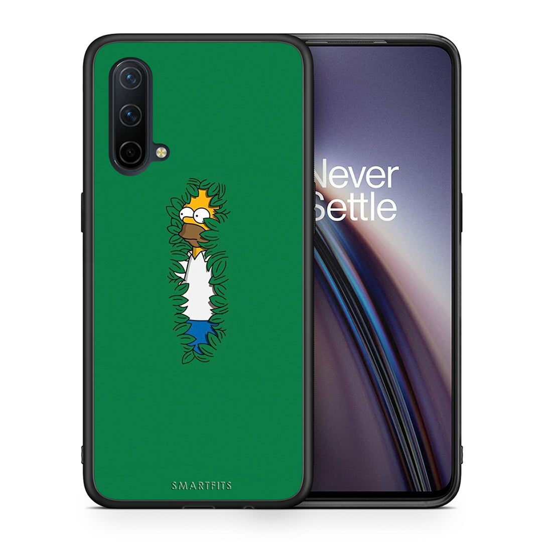 Θήκη Αγίου Βαλεντίνου OnePlus Nord CE 5G Bush Man από τη Smartfits με σχέδιο στο πίσω μέρος και μαύρο περίβλημα | OnePlus Nord CE 5G Bush Man case with colorful back and black bezels