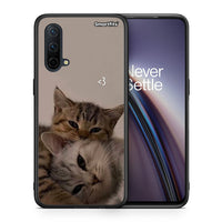 Thumbnail for Θήκη OnePlus Nord CE 5G Cats In Love από τη Smartfits με σχέδιο στο πίσω μέρος και μαύρο περίβλημα | OnePlus Nord CE 5G Cats In Love case with colorful back and black bezels