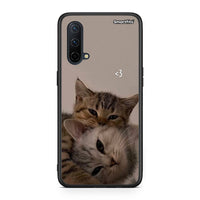 Thumbnail for OnePlus Nord CE 5G Cats In Love Θήκη από τη Smartfits με σχέδιο στο πίσω μέρος και μαύρο περίβλημα | Smartphone case with colorful back and black bezels by Smartfits
