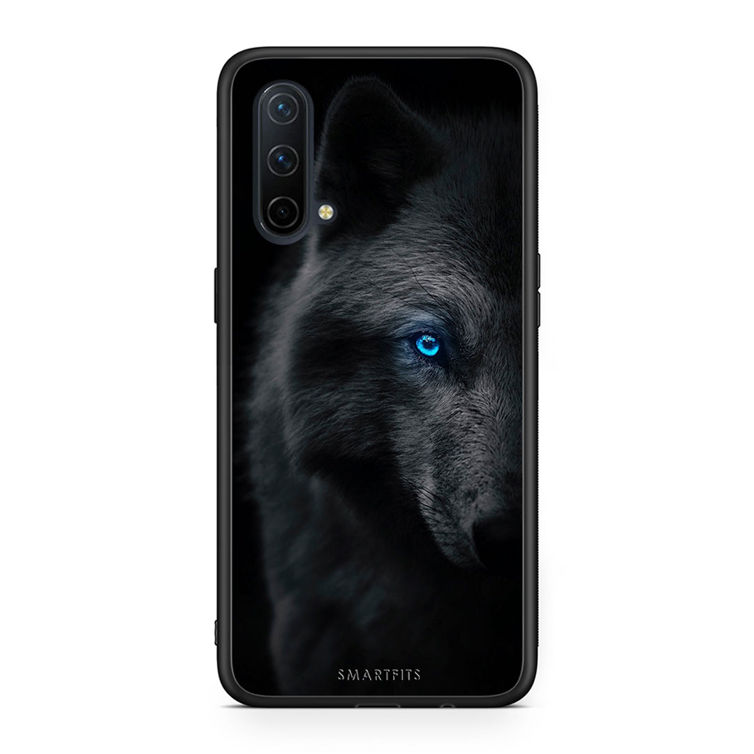 OnePlus Nord CE 5G Dark Wolf θήκη από τη Smartfits με σχέδιο στο πίσω μέρος και μαύρο περίβλημα | Smartphone case with colorful back and black bezels by Smartfits