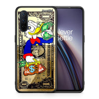 Thumbnail for Θήκη OnePlus Nord CE 5G Duck Money από τη Smartfits με σχέδιο στο πίσω μέρος και μαύρο περίβλημα | OnePlus Nord CE 5G Duck Money case with colorful back and black bezels