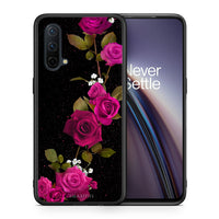 Thumbnail for Θήκη OnePlus Nord CE 5G Red Roses Flower από τη Smartfits με σχέδιο στο πίσω μέρος και μαύρο περίβλημα | OnePlus Nord CE 5G Red Roses Flower case with colorful back and black bezels