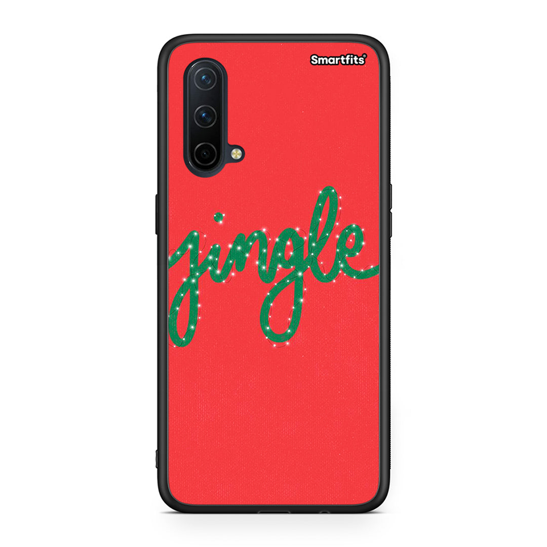 OnePlus Nord CE 5G Jingle Xmas θήκη από τη Smartfits με σχέδιο στο πίσω μέρος και μαύρο περίβλημα | Smartphone case with colorful back and black bezels by Smartfits