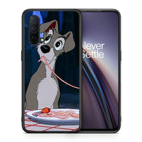 Thumbnail for Θήκη Αγίου Βαλεντίνου OnePlus Nord CE 5G Lady And Tramp 1 από τη Smartfits με σχέδιο στο πίσω μέρος και μαύρο περίβλημα | OnePlus Nord CE 5G Lady And Tramp 1 case with colorful back and black bezels