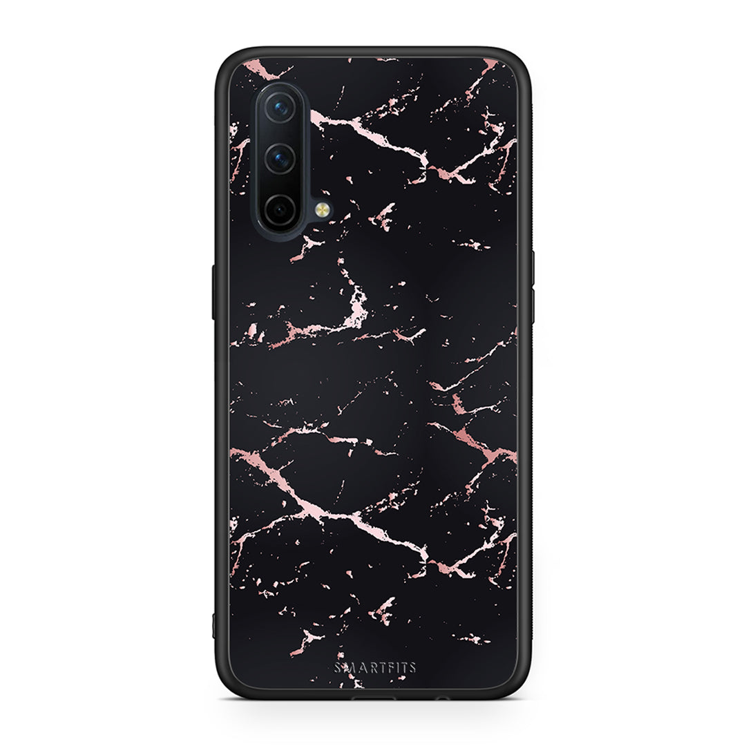 4 - OnePlus Nord CE 5G Black Rosegold Marble case, cover, bumper