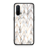 Thumbnail for 44 - OnePlus Nord CE 5G Gold Geometric Marble case, cover, bumper