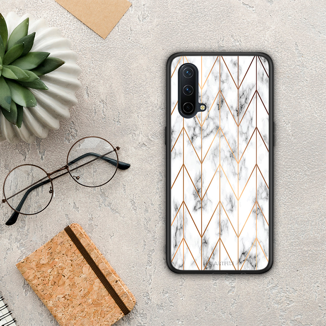 Marble Gold Geometric - OnePlus Nord CE 5G case