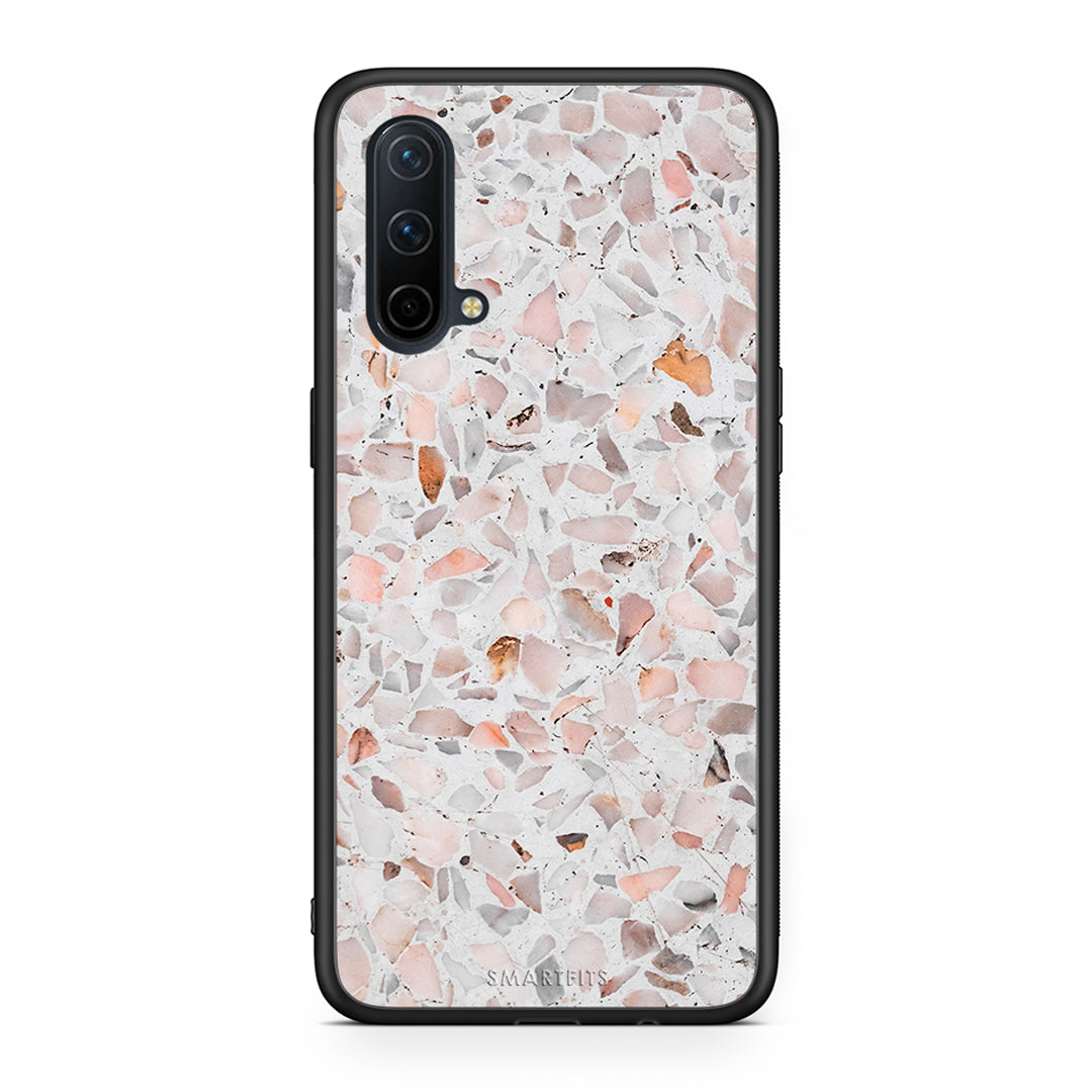 OnePlus Nord CE 5G Marble Terrazzo θήκη από τη Smartfits με σχέδιο στο πίσω μέρος και μαύρο περίβλημα | Smartphone case with colorful back and black bezels by Smartfits