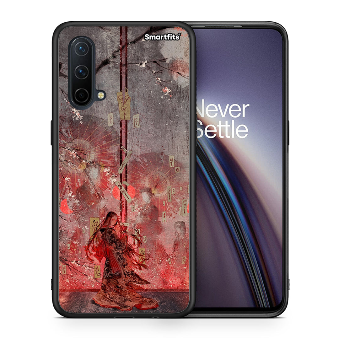 Θήκη OnePlus Nord CE 5G Nezuko Kamado από τη Smartfits με σχέδιο στο πίσω μέρος και μαύρο περίβλημα | OnePlus Nord CE 5G Nezuko Kamado case with colorful back and black bezels