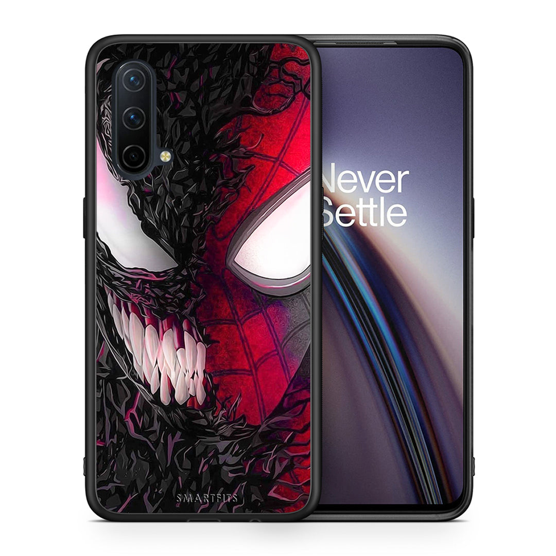 Θήκη OnePlus Nord CE 5G SpiderVenom PopArt από τη Smartfits με σχέδιο στο πίσω μέρος και μαύρο περίβλημα | OnePlus Nord CE 5G SpiderVenom PopArt case with colorful back and black bezels