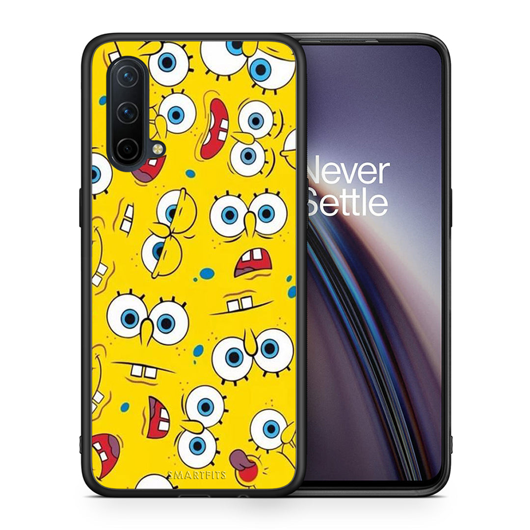 Θήκη OnePlus Nord CE 5G Sponge PopArt από τη Smartfits με σχέδιο στο πίσω μέρος και μαύρο περίβλημα | OnePlus Nord CE 5G Sponge PopArt case with colorful back and black bezels