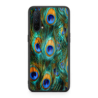 Thumbnail for OnePlus Nord CE 5G Real Peacock Feathers θήκη από τη Smartfits με σχέδιο στο πίσω μέρος και μαύρο περίβλημα | Smartphone case with colorful back and black bezels by Smartfits