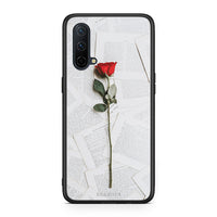 Thumbnail for OnePlus Nord CE 5G Red Rose θήκη από τη Smartfits με σχέδιο στο πίσω μέρος και μαύρο περίβλημα | Smartphone case with colorful back and black bezels by Smartfits
