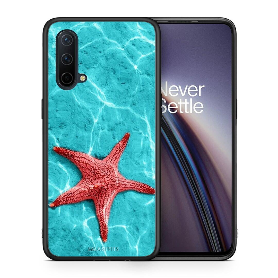 Θήκη OnePlus Nord CE 5G Red Starfish από τη Smartfits με σχέδιο στο πίσω μέρος και μαύρο περίβλημα | OnePlus Nord CE 5G Red Starfish case with colorful back and black bezels