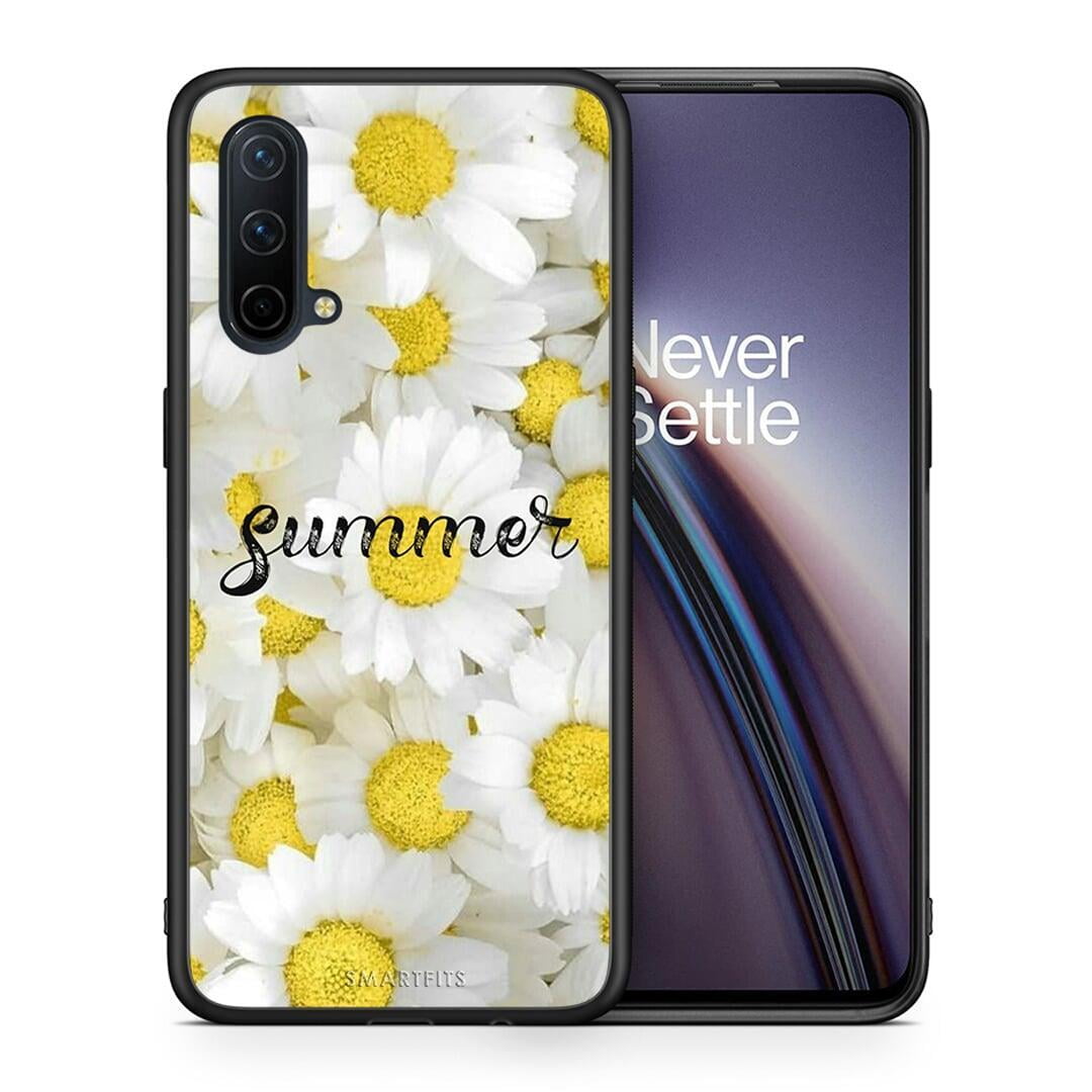 Θήκη OnePlus Nord CE 5G Summer Daisies από τη Smartfits με σχέδιο στο πίσω μέρος και μαύρο περίβλημα | OnePlus Nord CE 5G Summer Daisies case with colorful back and black bezels