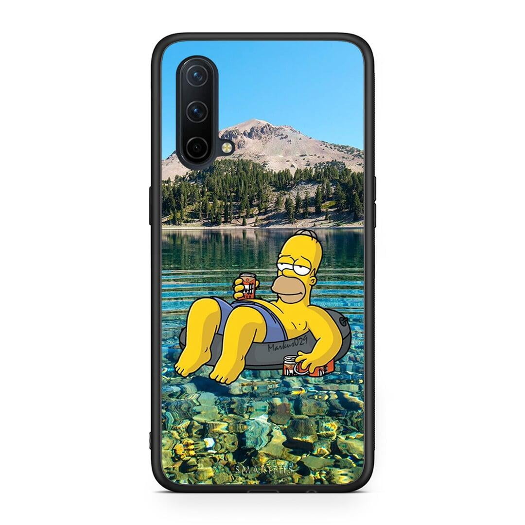 OnePlus Nord CE 5G Summer Happiness Θήκη από τη Smartfits με σχέδιο στο πίσω μέρος και μαύρο περίβλημα | Smartphone case with colorful back and black bezels by Smartfits