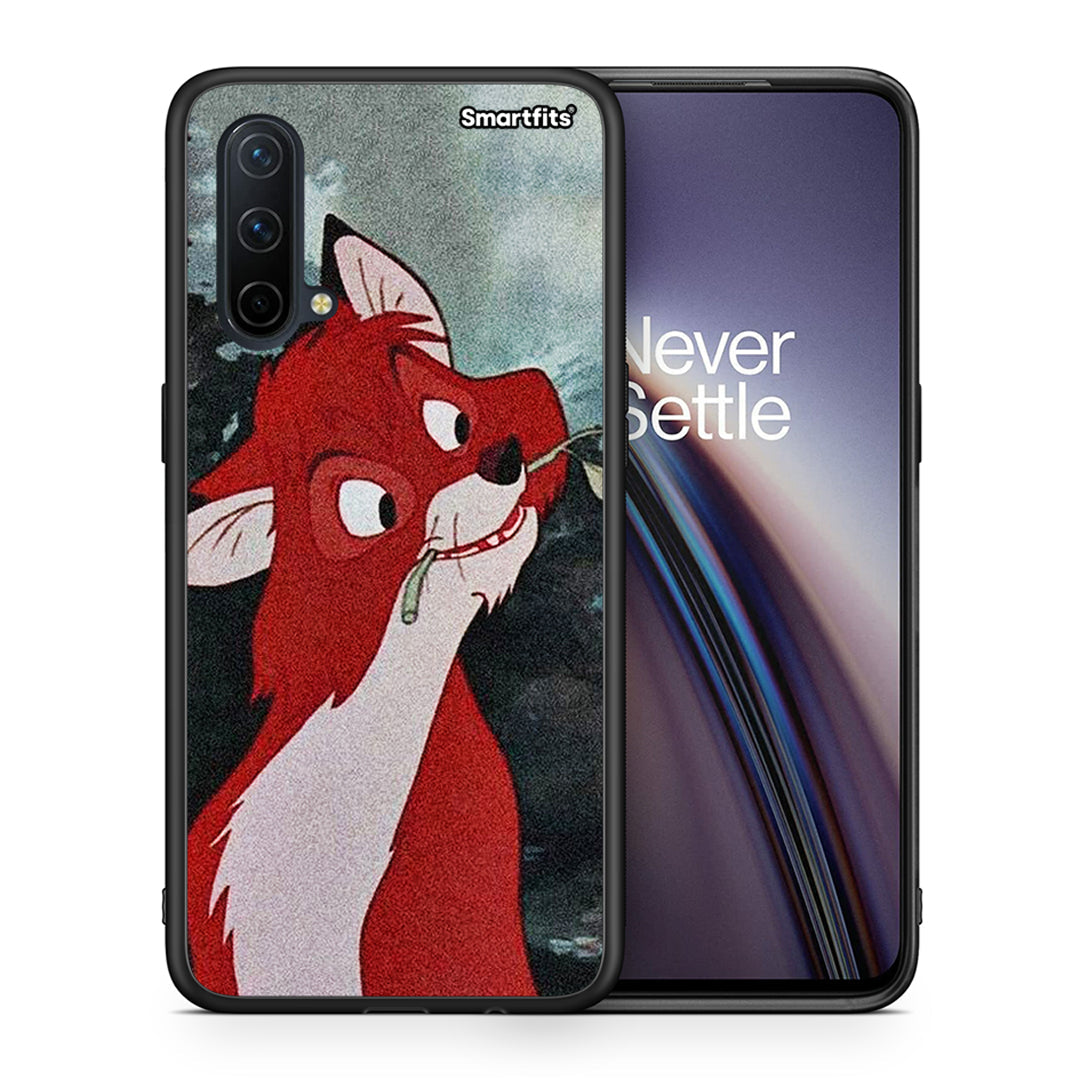 Θήκη OnePlus Nord CE 5G Tod And Vixey Love 1 από τη Smartfits με σχέδιο στο πίσω μέρος και μαύρο περίβλημα | OnePlus Nord CE 5G Tod And Vixey Love 1 case with colorful back and black bezels