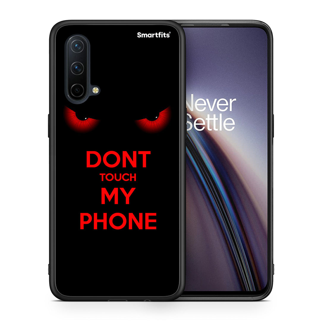 Θήκη OnePlus Nord CE 5G Touch My Phone από τη Smartfits με σχέδιο στο πίσω μέρος και μαύρο περίβλημα | OnePlus Nord CE 5G Touch My Phone case with colorful back and black bezels