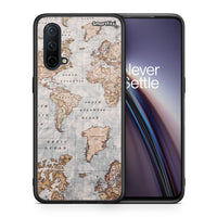 Thumbnail for Θήκη OnePlus Nord CE 5G World Map από τη Smartfits με σχέδιο στο πίσω μέρος και μαύρο περίβλημα | OnePlus Nord CE 5G World Map case with colorful back and black bezels