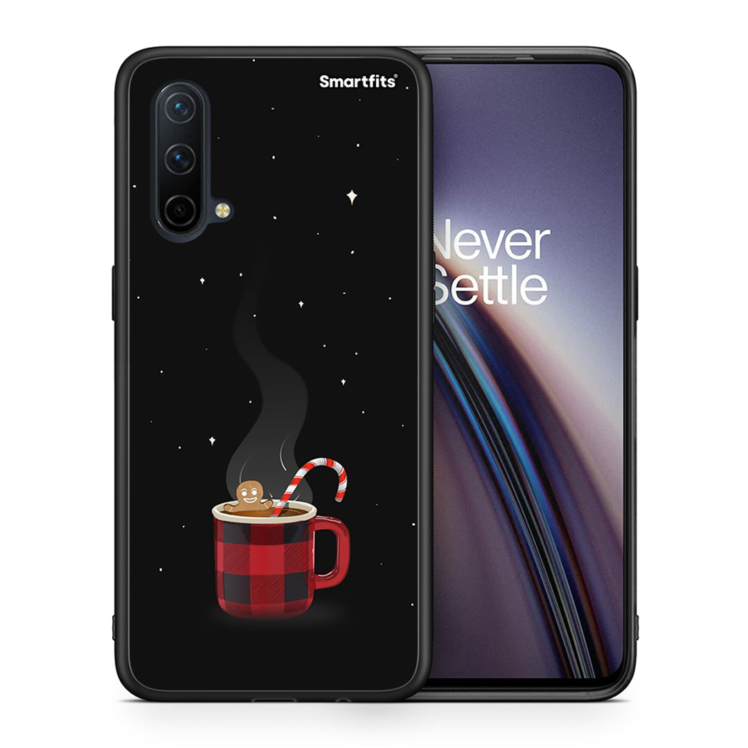 Θήκη OnePlus Nord CE 5G Xmas Bathing από τη Smartfits με σχέδιο στο πίσω μέρος και μαύρο περίβλημα | OnePlus Nord CE 5G Xmas Bathing case with colorful back and black bezels