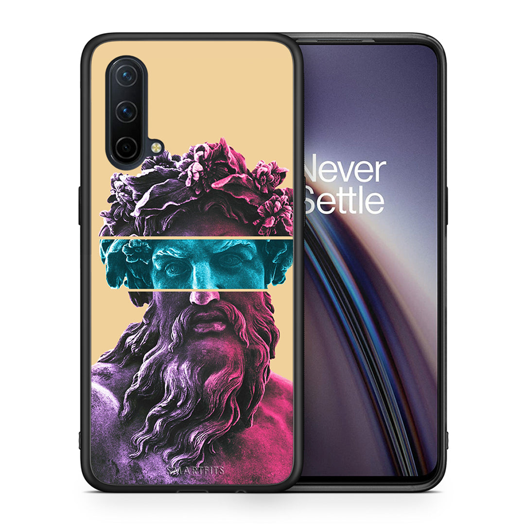 Θήκη Αγίου Βαλεντίνου OnePlus Nord CE 5G Zeus Art από τη Smartfits με σχέδιο στο πίσω μέρος και μαύρο περίβλημα | OnePlus Nord CE 5G Zeus Art case with colorful back and black bezels