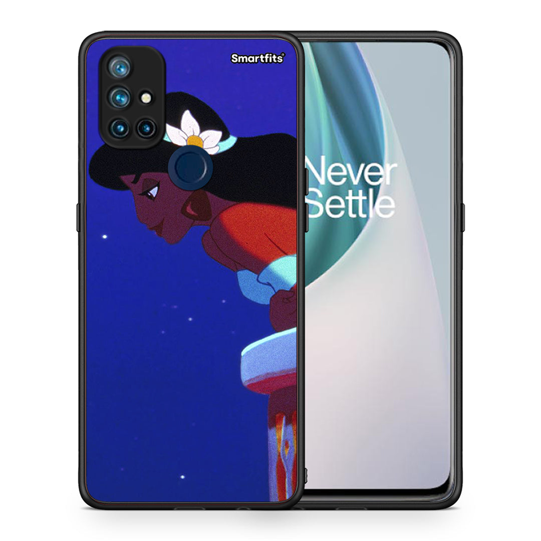 Θήκη OnePlus Nord N10 5G Alladin And Jasmine Love 2 από τη Smartfits με σχέδιο στο πίσω μέρος και μαύρο περίβλημα | OnePlus Nord N10 5G Alladin And Jasmine Love 2 case with colorful back and black bezels