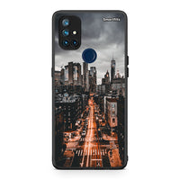 Thumbnail for OnePlus Nord N10 5G City Lights θήκη από τη Smartfits με σχέδιο στο πίσω μέρος και μαύρο περίβλημα | Smartphone case with colorful back and black bezels by Smartfits