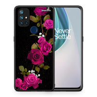 Thumbnail for Θήκη OnePlus Nord N10 5G Red Roses Flower από τη Smartfits με σχέδιο στο πίσω μέρος και μαύρο περίβλημα | OnePlus Nord N10 5G Red Roses Flower case with colorful back and black bezels