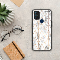 Thumbnail for Marble Gold Geometric - OnePlus Nord N10 5G case