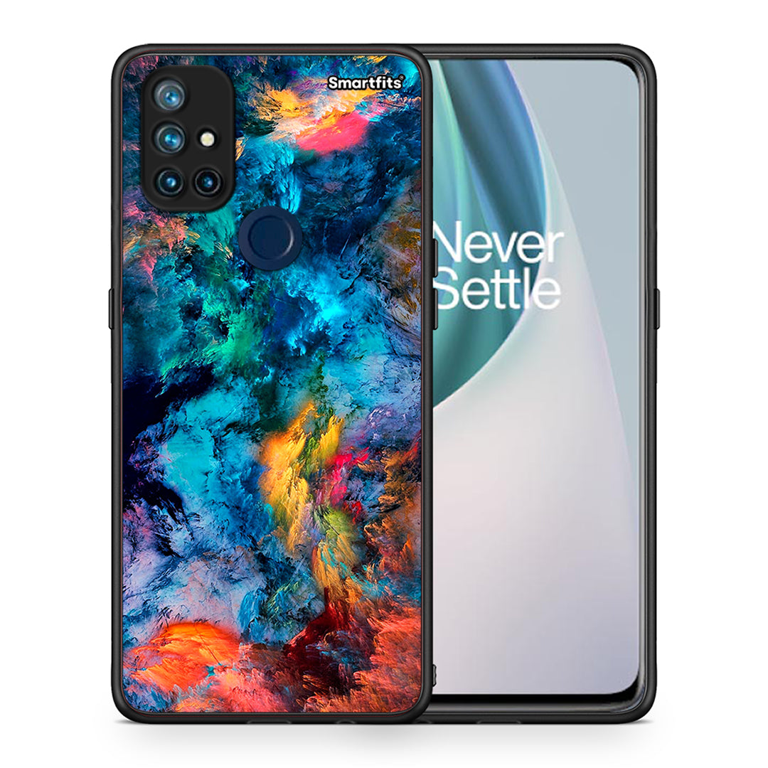 Θήκη OnePlus Nord N10 5G Crayola Paint από τη Smartfits με σχέδιο στο πίσω μέρος και μαύρο περίβλημα | OnePlus Nord N10 5G Crayola Paint case with colorful back and black bezels