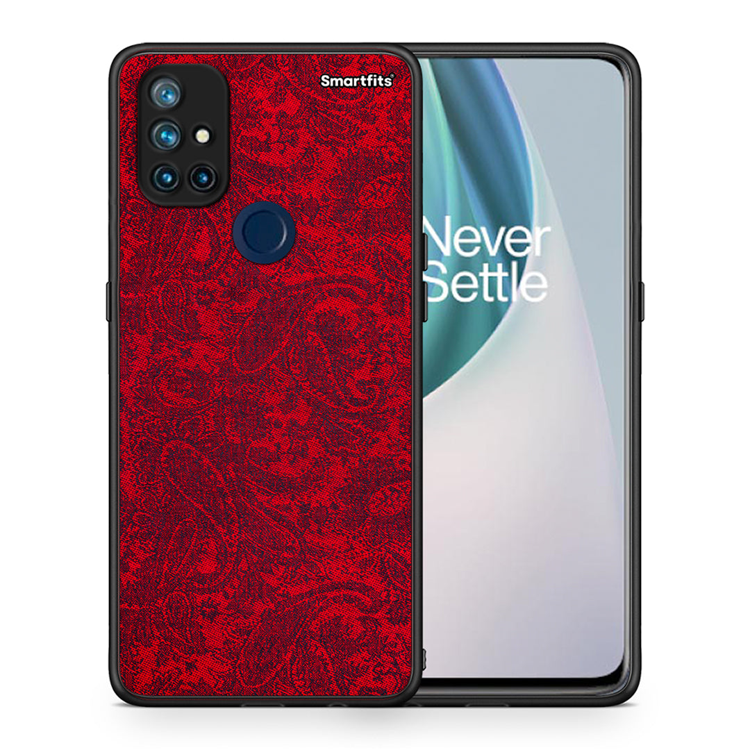 Θήκη OnePlus Nord N10 5G Paisley Cashmere από τη Smartfits με σχέδιο στο πίσω μέρος και μαύρο περίβλημα | OnePlus Nord N10 5G Paisley Cashmere case with colorful back and black bezels