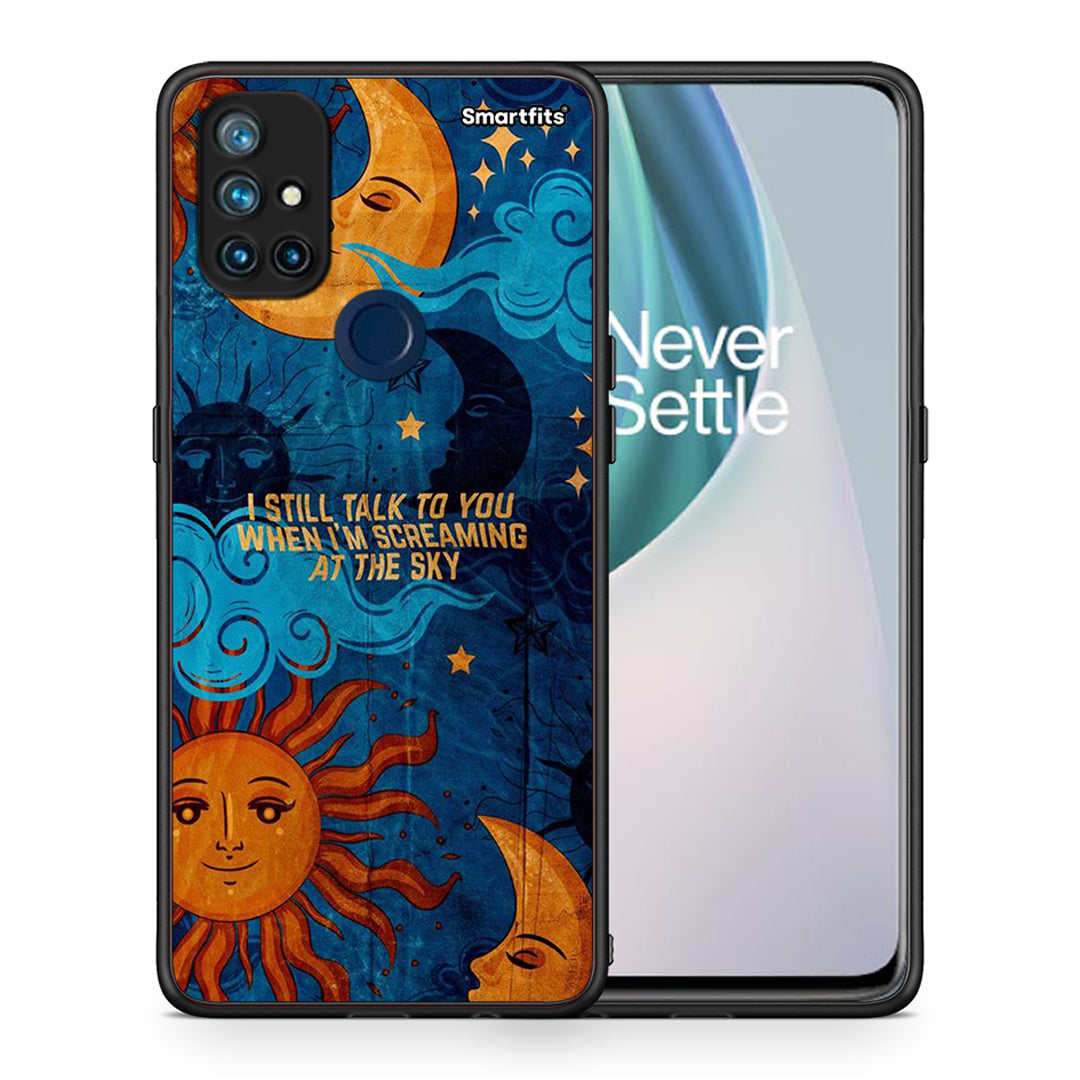 Θήκη OnePlus Nord N10 5G Screaming Sky από τη Smartfits με σχέδιο στο πίσω μέρος και μαύρο περίβλημα | OnePlus Nord N10 5G Screaming Sky case with colorful back and black bezels