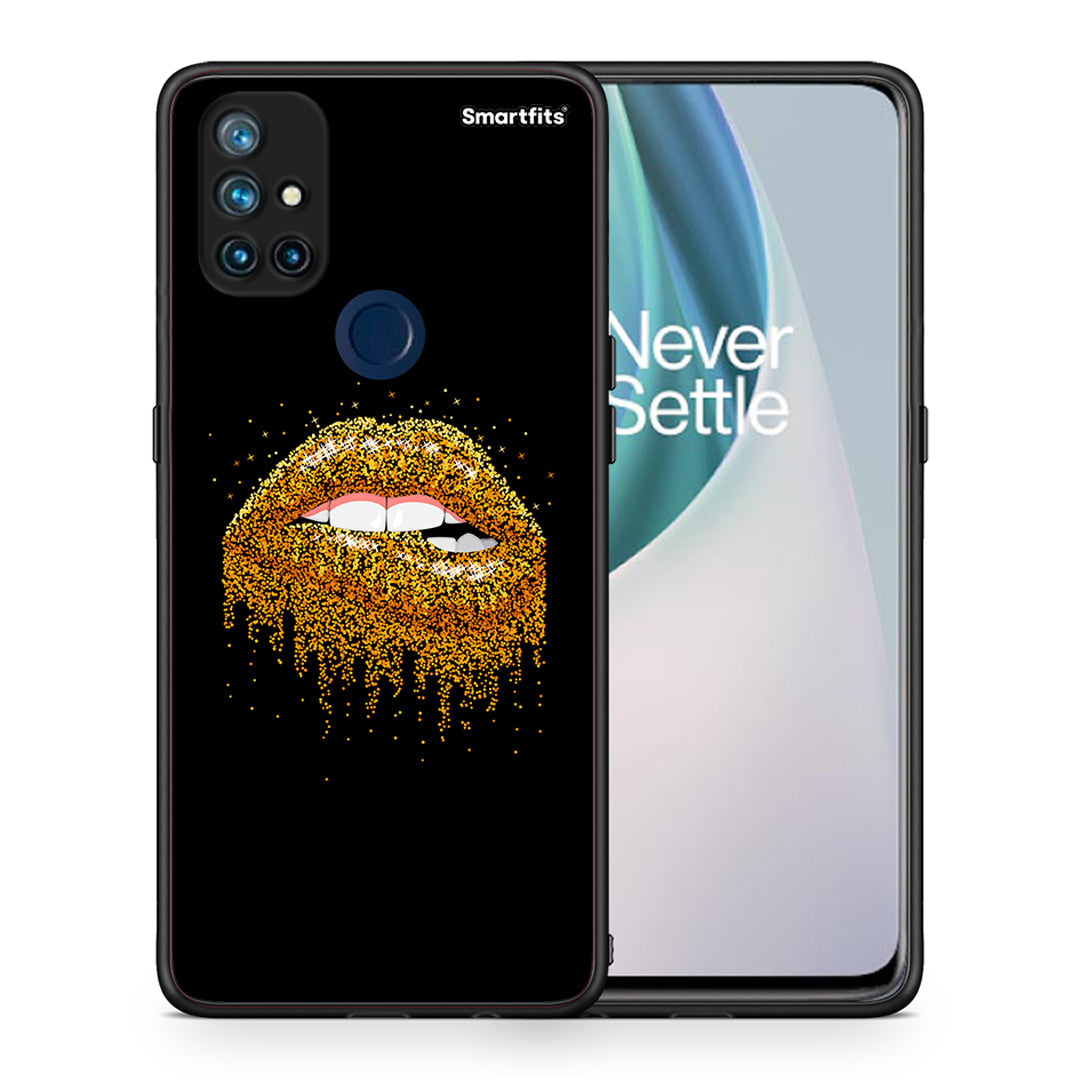 Θήκη OnePlus Nord N10 5G Golden Valentine από τη Smartfits με σχέδιο στο πίσω μέρος και μαύρο περίβλημα | OnePlus Nord N10 5G Golden Valentine case with colorful back and black bezels