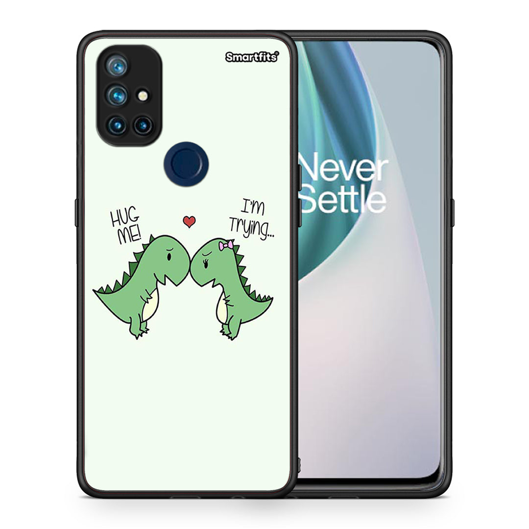 Θήκη OnePlus Nord N10 5G Rex Valentine από τη Smartfits με σχέδιο στο πίσω μέρος και μαύρο περίβλημα | OnePlus Nord N10 5G Rex Valentine case with colorful back and black bezels