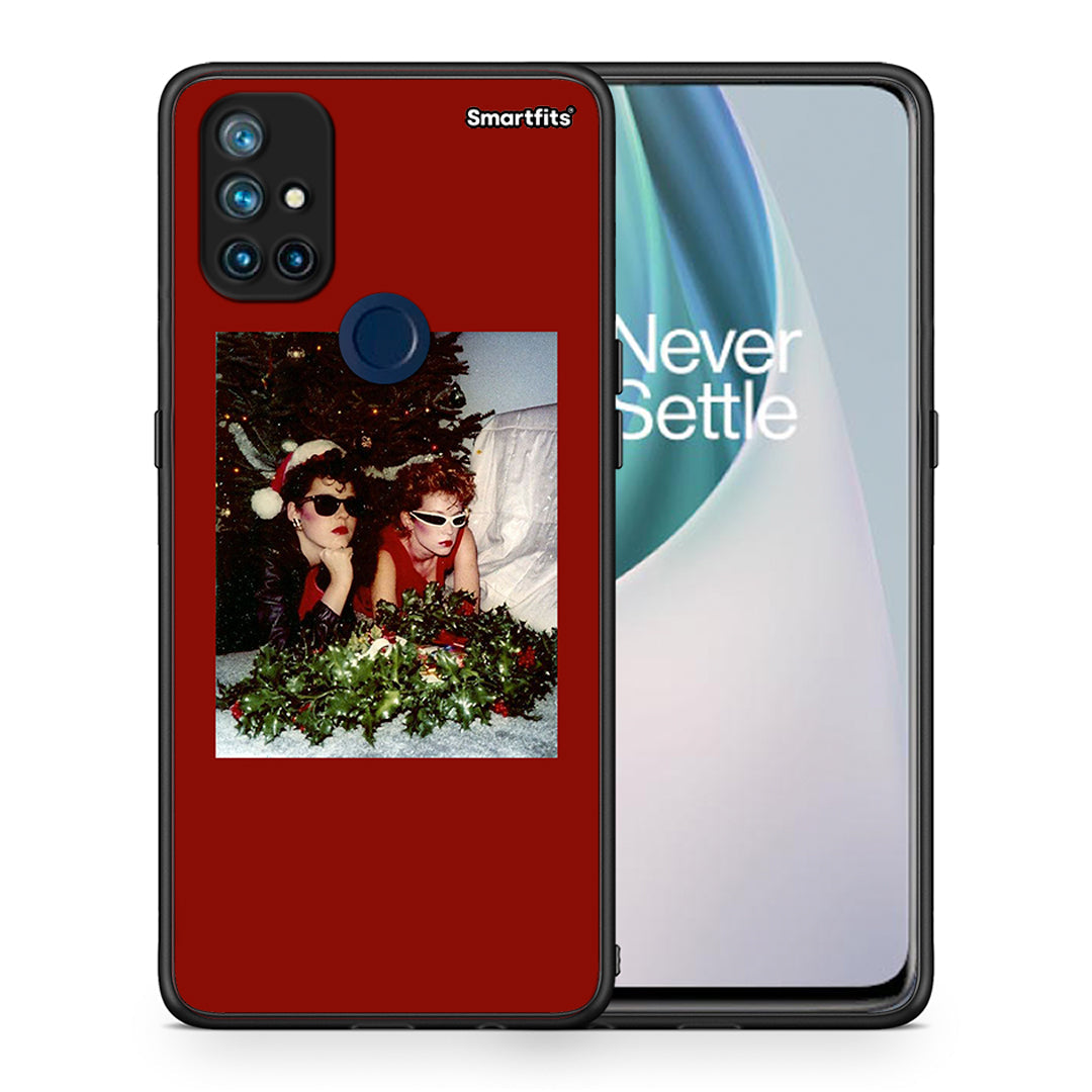 Θήκη OnePlus Nord N10 5G Waiting For Xmas από τη Smartfits με σχέδιο στο πίσω μέρος και μαύρο περίβλημα | OnePlus Nord N10 5G Waiting For Xmas case with colorful back and black bezels