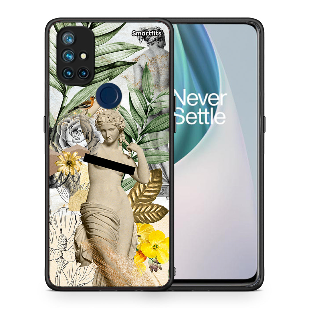 Θήκη OnePlus Nord N10 5G Woman Statue από τη Smartfits με σχέδιο στο πίσω μέρος και μαύρο περίβλημα | OnePlus Nord N10 5G Woman Statue case with colorful back and black bezels