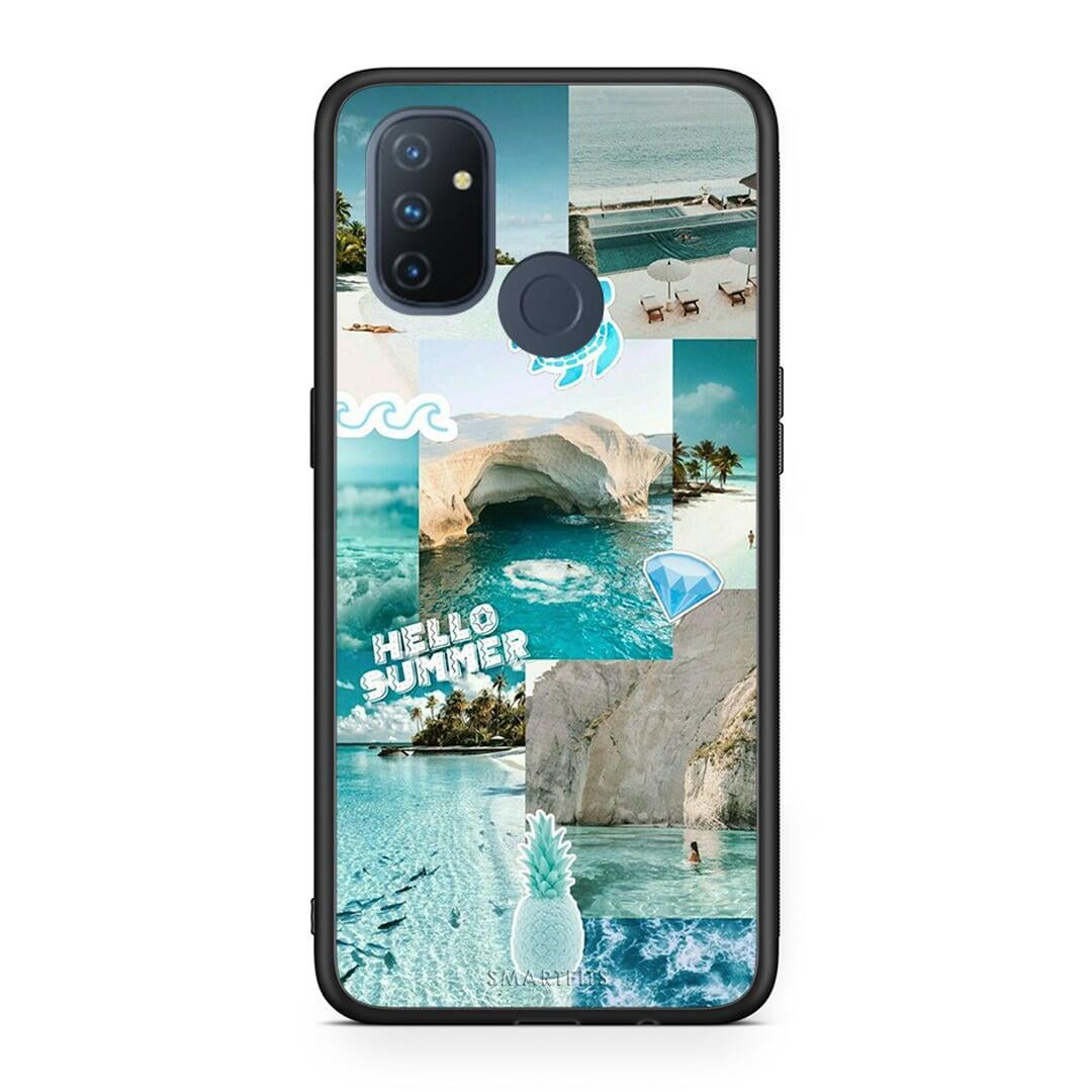 OnePlus Nord N100 Aesthetic Summer Θήκη από τη Smartfits με σχέδιο στο πίσω μέρος και μαύρο περίβλημα | Smartphone case with colorful back and black bezels by Smartfits