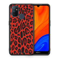 Thumbnail for Θήκη OnePlus Nord N100 Red Leopard Animal από τη Smartfits με σχέδιο στο πίσω μέρος και μαύρο περίβλημα | OnePlus Nord N100 Red Leopard Animal case with colorful back and black bezels