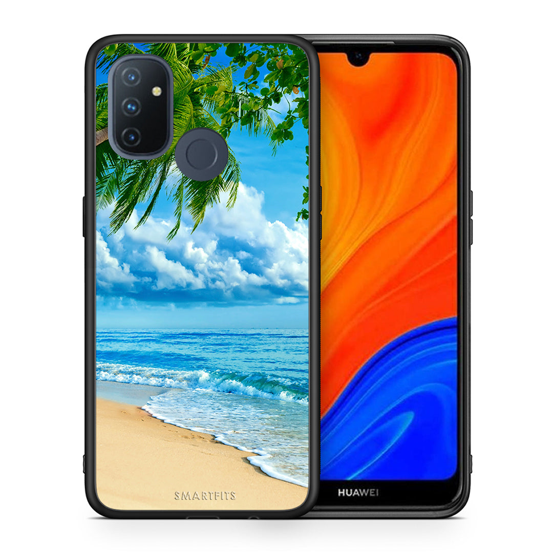 Θήκη OnePlus Nord N100 Beautiful Beach από τη Smartfits με σχέδιο στο πίσω μέρος και μαύρο περίβλημα | OnePlus Nord N100 Beautiful Beach case with colorful back and black bezels