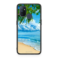 Thumbnail for OnePlus Nord N100 Beautiful Beach θήκη από τη Smartfits με σχέδιο στο πίσω μέρος και μαύρο περίβλημα | Smartphone case with colorful back and black bezels by Smartfits