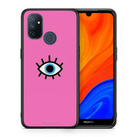 Thumbnail for Θήκη OnePlus Nord N100 Blue Eye Pink από τη Smartfits με σχέδιο στο πίσω μέρος και μαύρο περίβλημα | OnePlus Nord N100 Blue Eye Pink case with colorful back and black bezels