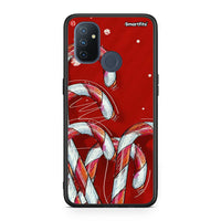 Thumbnail for OnePlus Nord N100 Candy Cane θήκη από τη Smartfits με σχέδιο στο πίσω μέρος και μαύρο περίβλημα | Smartphone case with colorful back and black bezels by Smartfits