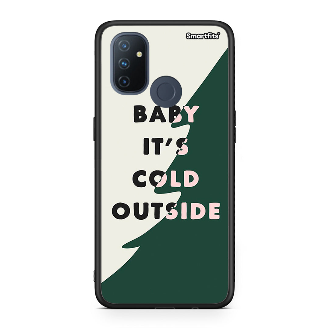 OnePlus Nord N100 Cold Outside θήκη από τη Smartfits με σχέδιο στο πίσω μέρος και μαύρο περίβλημα | Smartphone case with colorful back and black bezels by Smartfits