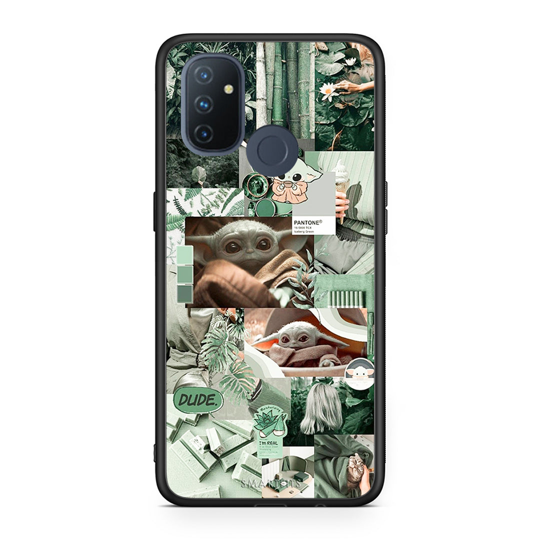 OnePlus Nord N100 Collage Dude Θήκη Αγίου Βαλεντίνου από τη Smartfits με σχέδιο στο πίσω μέρος και μαύρο περίβλημα | Smartphone case with colorful back and black bezels by Smartfits