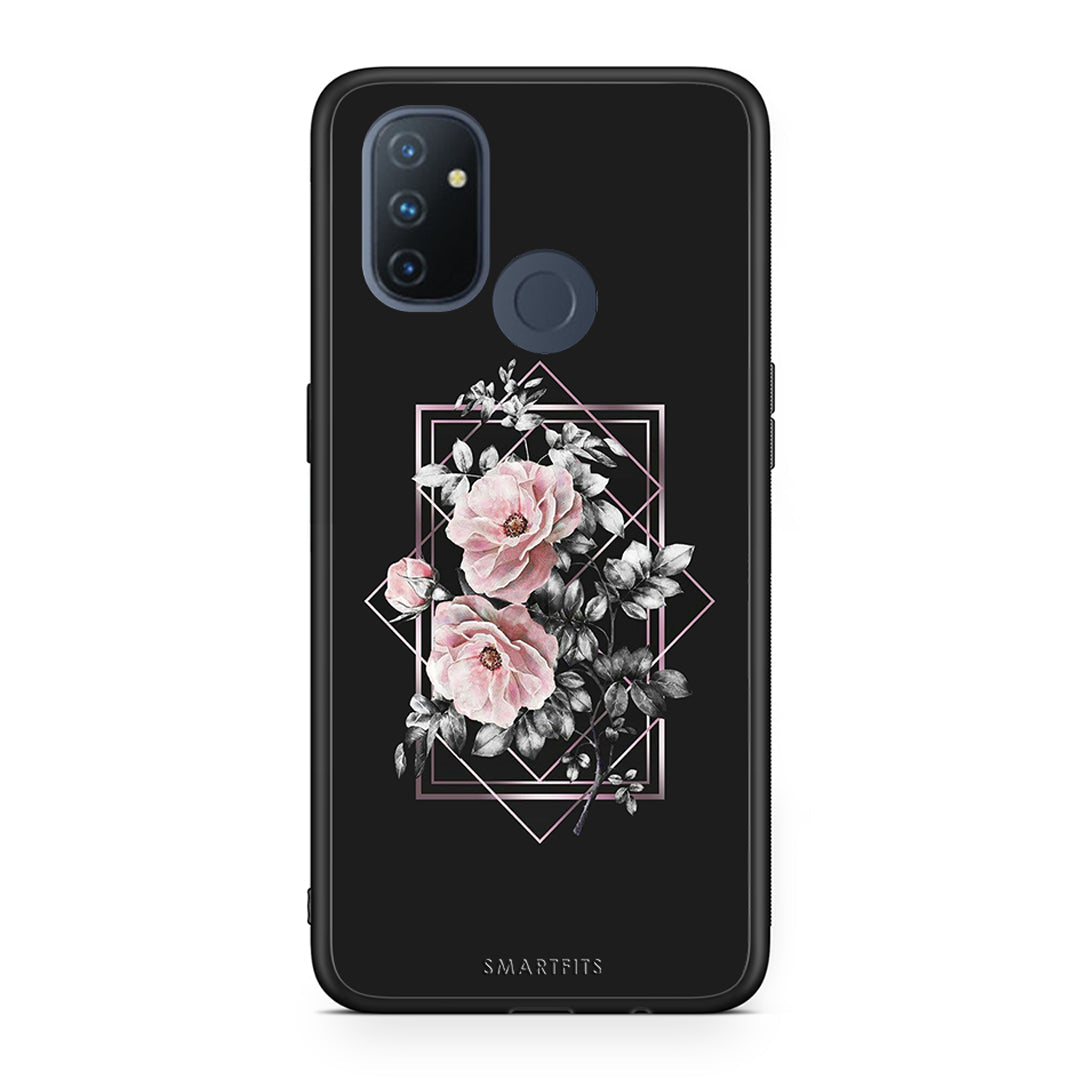 4 - OnePlus Nord N100 Frame Flower case, cover, bumper