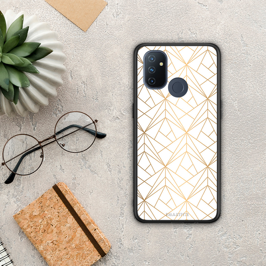 Geometric Luxury White - OnePlus Nord N100 case