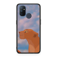 Thumbnail for OnePlus Nord N100 Lion Love 2 Θήκη Αγίου Βαλεντίνου από τη Smartfits με σχέδιο στο πίσω μέρος και μαύρο περίβλημα | Smartphone case with colorful back and black bezels by Smartfits