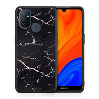 Thumbnail for Θήκη OnePlus Nord N100 Black Rosegold Marble από τη Smartfits με σχέδιο στο πίσω μέρος και μαύρο περίβλημα | OnePlus Nord N100 Black Rosegold Marble case with colorful back and black bezels